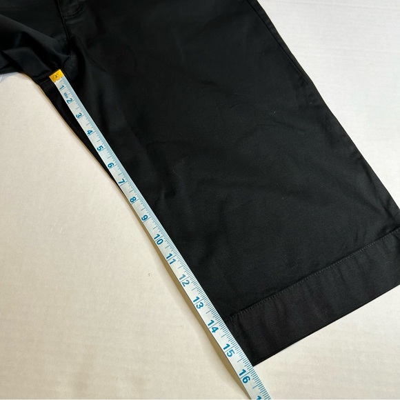 Stretch White Stag Size 12 Black Capri Crop Pants - Picture 8 of 10